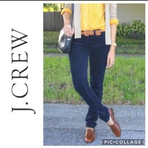 J. Crew Navy Blue Corduroy Matchstick Pants NWT 30S Short